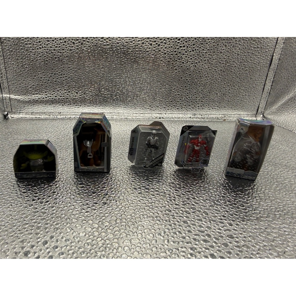 Lot of 5 Disney Pixar Toy Story Marvel Mini Toy Box Figures Alien Horse Iron Man